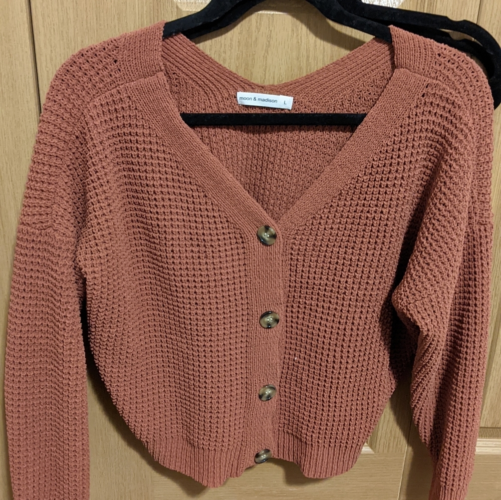 Button down sweater